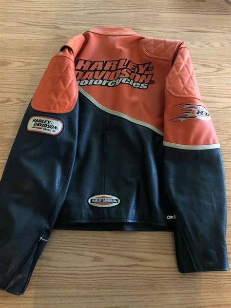 Check spelling or type a new query. Harley Davidson Men's Speed Orange & Black Leather Racing ...