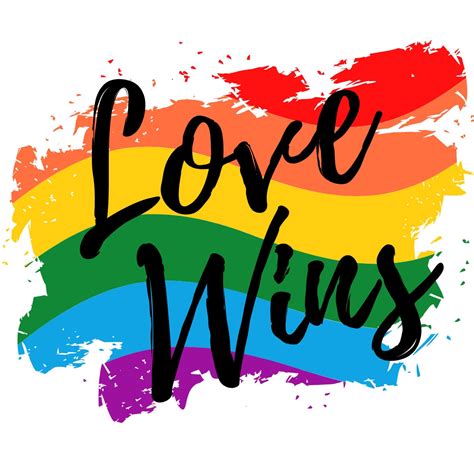 Love Wins Lgbt Pride Rainbow Printable Editable Instant Etsy