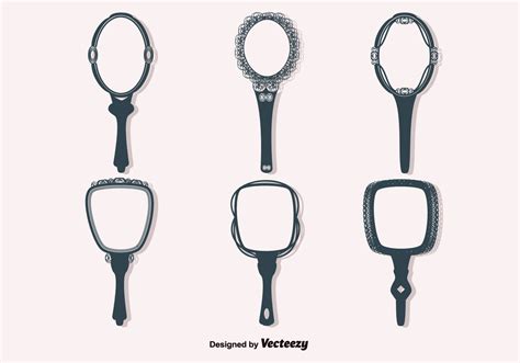 Free Vector Vintage Hand Mirrors Download Free Vector Art Stock