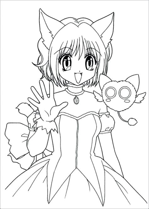 Printable anime coloring pages for kids and adults. Cute Anime Girl Coloring Pages at GetColorings.com | Free ...