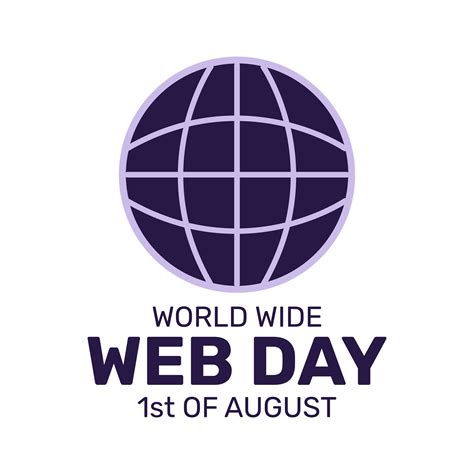 World Wide Web Day With Globe Icon In Flat Design 24758221 Vector Art