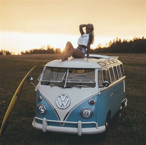 Image By Judson Kinkade On Vw Vans Volkswagen Minibus Bus Girl Camper Girls