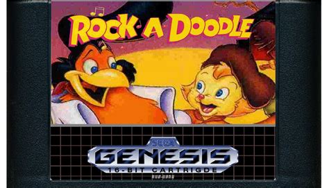 Rock A Doodle Sega Genesis Usa Cart By Genesismegadrive21 On