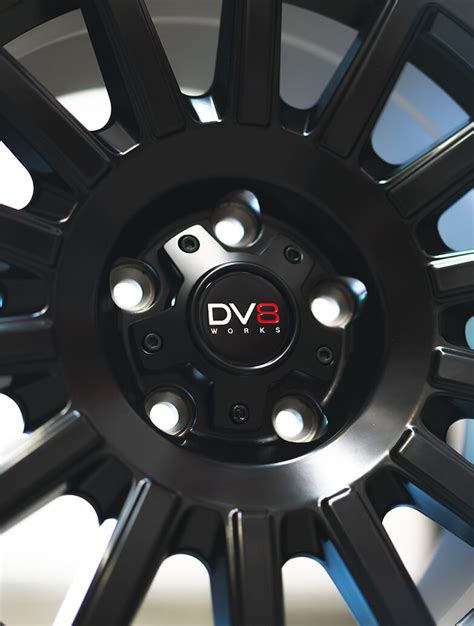 Dv8 Works Verve 17 8j Matte Black Alloy Wheels Tyres 5x120 Vanstyle