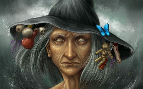 Download Wallpaper Art Old Woman Witch Face Free Desktop Wallpaper