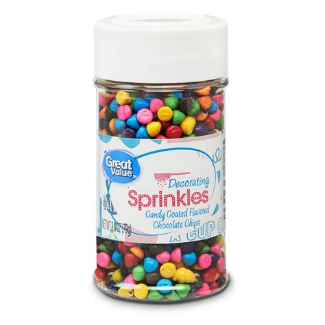 Great Value Decorating Sprinkles Candy Coated Chocolate Chips 28 Oz