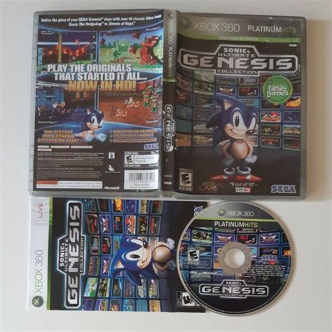 Sonics Ultimate Genesis Collection Platinum Hits Microsoft Xbox 360