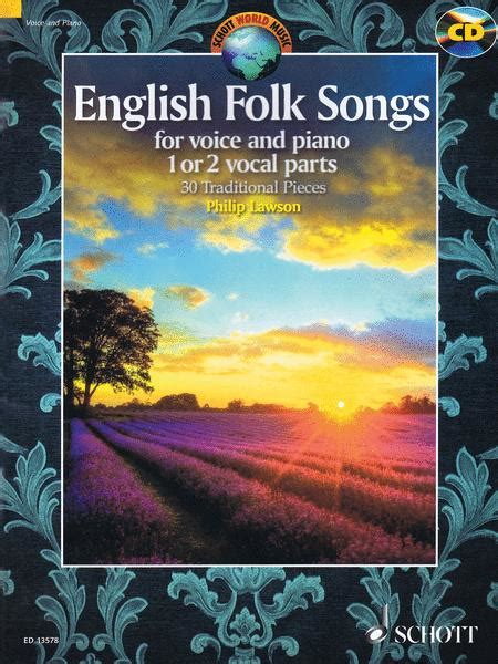 English Folk Songs For Voice And Piano By Various Softcover With Cd