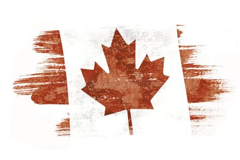 Canadian Flag Isolated Grunge Stock Illustrations 673 Canadian Flag