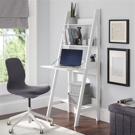 Pin By Diy A Frame Ladder Shelf On Apartment Ladder Desk Desks For
