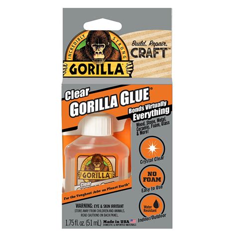 Gorilla Clear Glue 175 Ounce Bottle