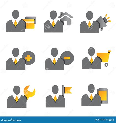 Business People Icons Stock Illustration Illustration Of People 36447596