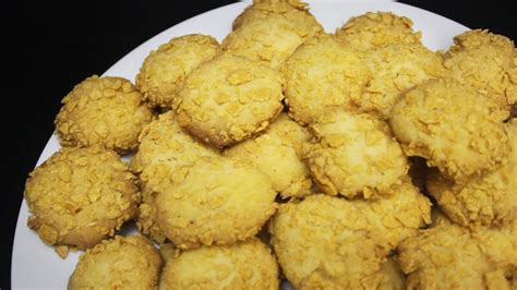 These thick and chewy cornflake cookies are my latest weakness. Resep CORNFLAKES COOKIES - YouTube