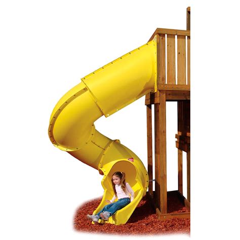 Swing N Slide Turbo Tube Slide Yellow Swing Slide Playground