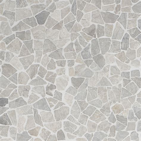 Nature Tumbled Pram Gray Pebble Honed Mosaic Tile Pebble Mosaic Tile