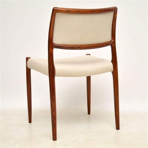 1960s Set Of 6 Danish Rosewood Dining Chairs By Niels Moller