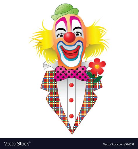 circus clown royalty free vector image vectorstock