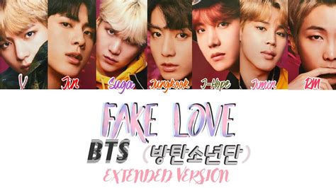 Bts best songs playlist for motivation and cheer up. BTS (방탄소년단) Fake Love /EXTENDED VERSION/ Han / Rom / Trans lyrics - YouTube