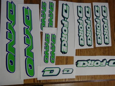 Decals Stickers Sporting Goods Dyno Sonic D Force