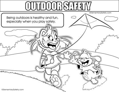 Fire safety coloring pages provided for educational purposes and personal use only. Coloring Personal Safety