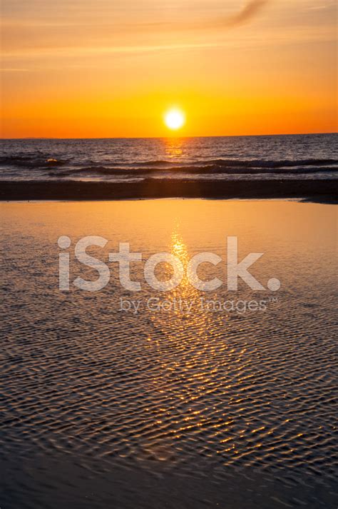 Sunset Over Baltic Stock Photo Royalty Free Freeimages