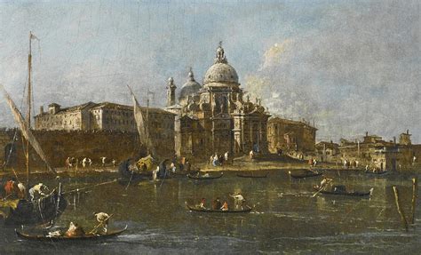 Venice A View Of Santa Maria Della Salute Looking West Painting By