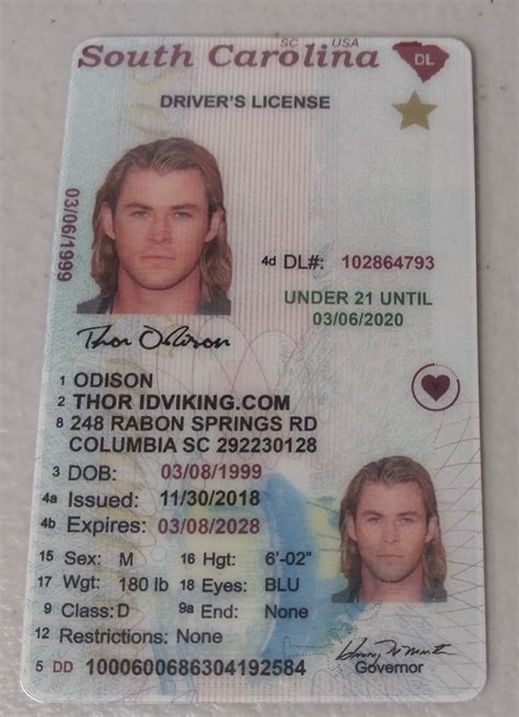 South Carolina New Sc Under 21 Drivers License