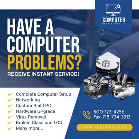 2k Free Computer Repair Templates Postermywall