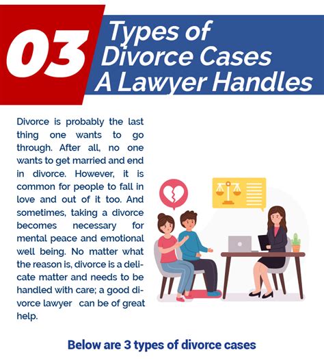 infographic 3 types of divorce cases a lawyer handles toronto divorce lawyer