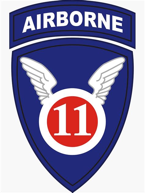11th Airborne Division United States Historical Sticker For Sale