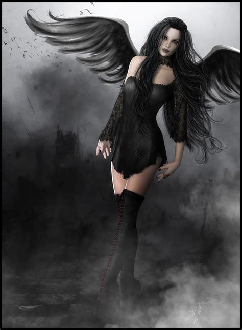 Pin On Ngeles G Ticos Fantas A Fantasy Gothic Angels