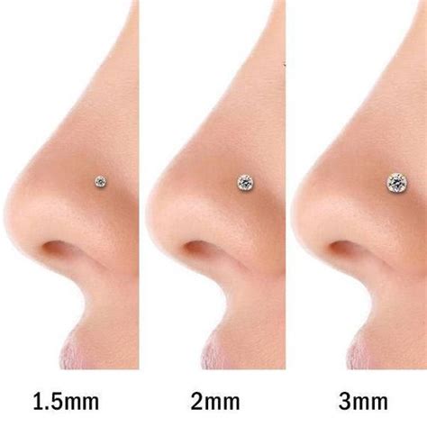Pink Diamond 950 Platinum Nose Ring Twist Screw In 2020 Nose Piercing