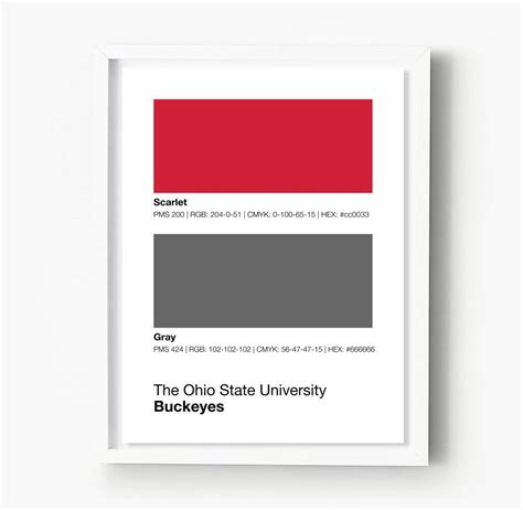 Ohio State Paint Colors