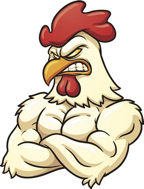 Cartoon Angry Chicken Clipart Best