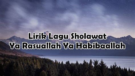 Lirik Lagu Sholawat Ya Rasulallah Ya Habibal Versi Ai Khodijah Lengkap