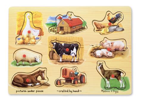 Melissa And Doug Farm Peg Puzzle