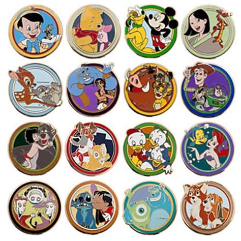 Disney Mystery Pin Set Best Friends 16 Pin Complete Set
