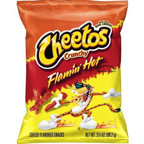 Buy Cheetos Crunchy Flamin Hot Cheese Flavored Snacks 35 Ounce Online At Desertcartindia