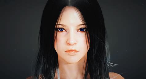 Wallpaper Video Games Black Desert Black Hair Dark Hair Blue Eyes