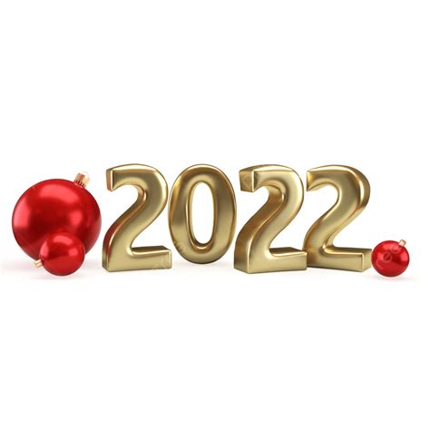 2022 Year 3d Transparent Png Happy New Year 2022 Gold 3d Numbers With