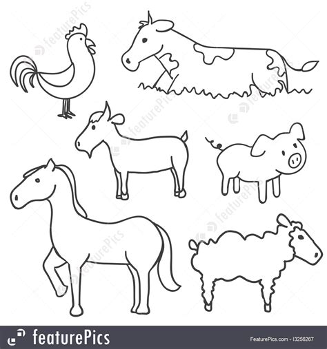 Easy To Draw Cartoon Farm Animals