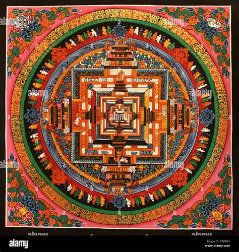 Tibetan Buddhist Mandala Of Vajrayogini Thangka Painting Tibetan Art