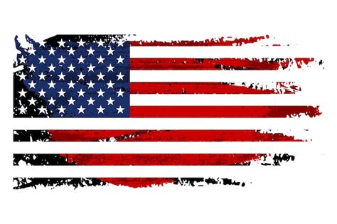 Premium Vector Vintage Grunge Usa Flag