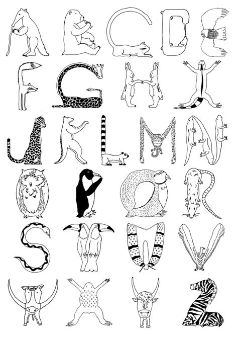 Image Result For Animal Alphabet By Briatore Alphabet Coloring Pages