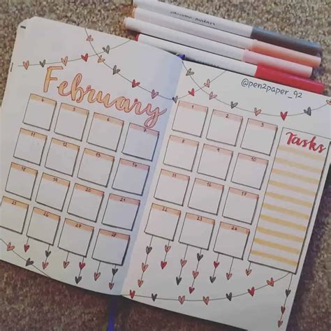 9 February Bullet Journal Layout Ideas Youll Want To Copy Meraadi