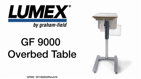 Lumex Gf9000 Overbed Table Youtube
