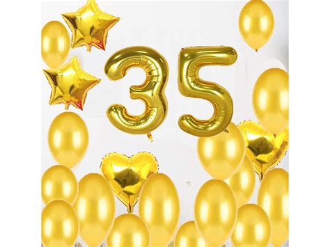 Sweet 35th Birthday Decorations Party Suppliesgold Number 35 Etsy