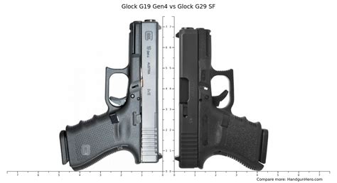 Glock G Gen Vs Glock G Sf Size Comparison Handgun Hero