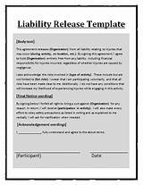 Insurance Liability Release Form