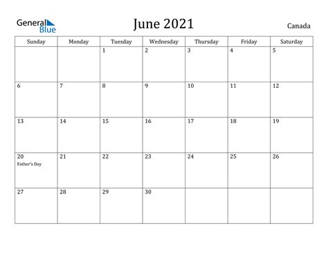 Free printable canadian calendar 2021 5x7. Canada June 2021 Calendar with Holidays